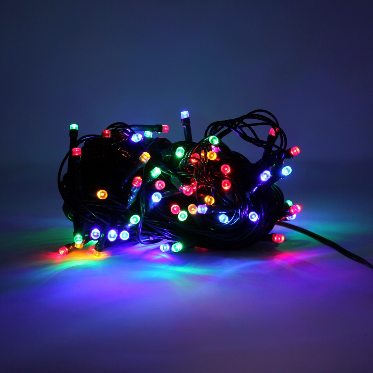 Perfect Holiday 100 LED Green Wire String Light With Waterproof Connector